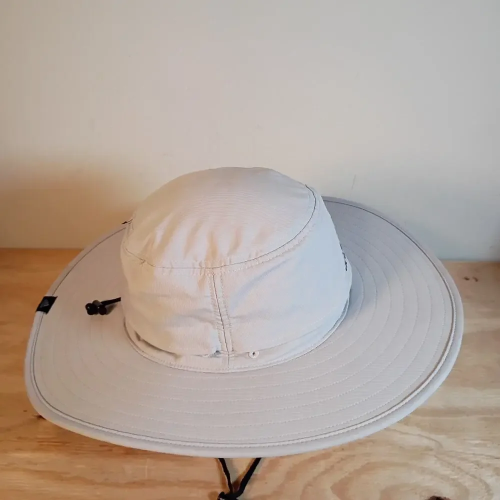 Adidas Golf UV Sun Hat Size S/M Gray Stiff Wide Brim A-Flex Drawstring FQ2162